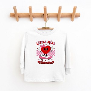 The Juniper Shop Little Miss Valentine Skateboard Toddler Long Sleeve Tee - 1 of 3