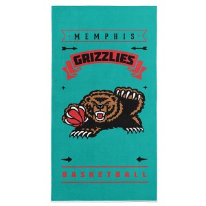 NBA Memphis Grizzlies Hardwood Classics Beach Towel 30x60 Inches - 1 of 4