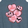 Women's - Instant Message - Valentine's Day So Sweet I'll Rot Your Teeth Graphic Racerback Tank - image 2 of 4