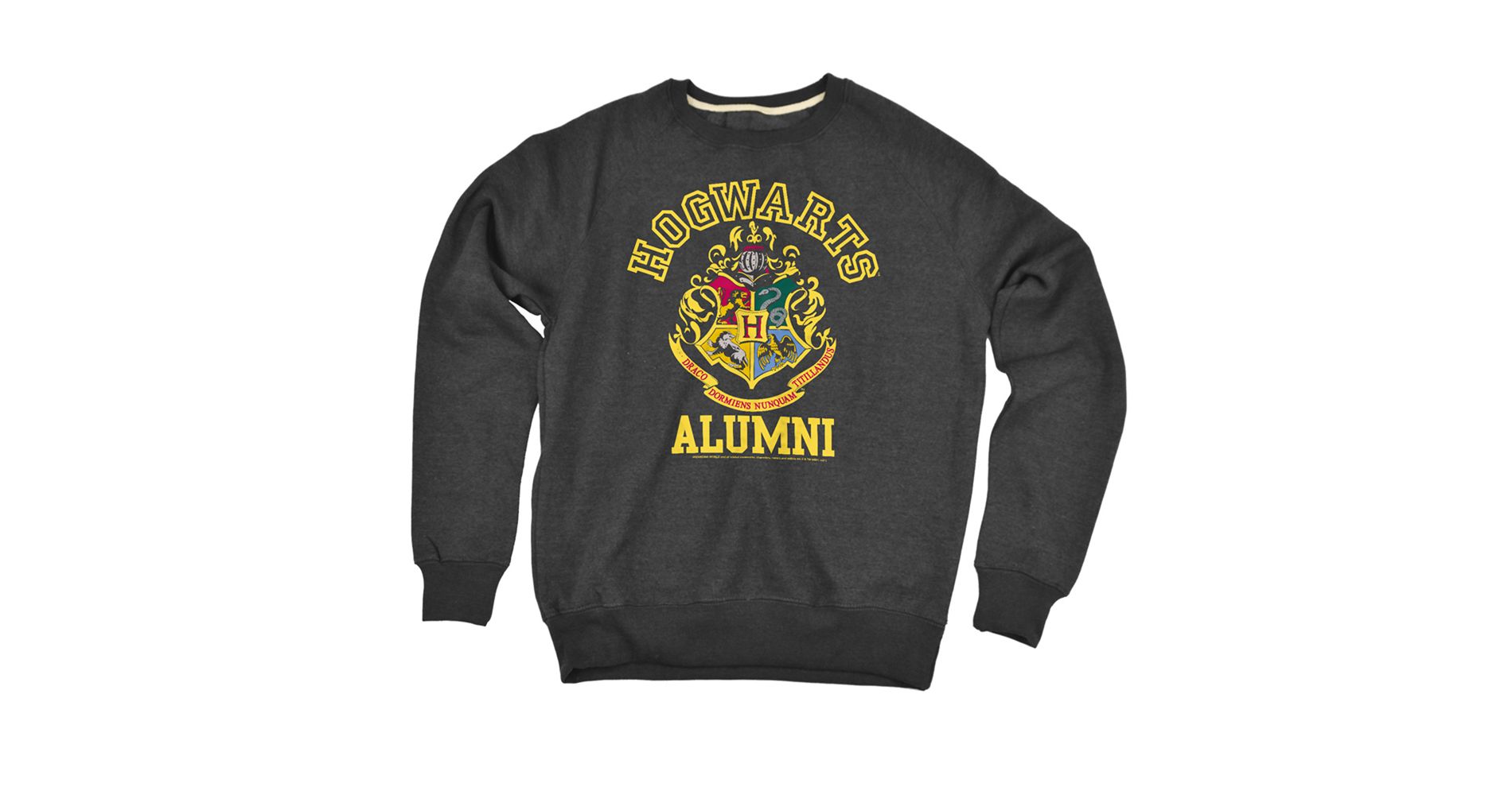 Harry Potter Hogwarts Alumni Crest Slim Fit Crewneck Sweatshirt