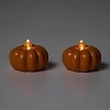 2pk LED Pumpkin Shaped Halloween Tea Lights - Hyde & EEK! Boutique™ - image 2 of 2