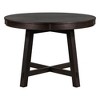YOOCOZZ Solid Wood Round Extendable Kitchen Dining Table with 16" Leaf - 3 of 4