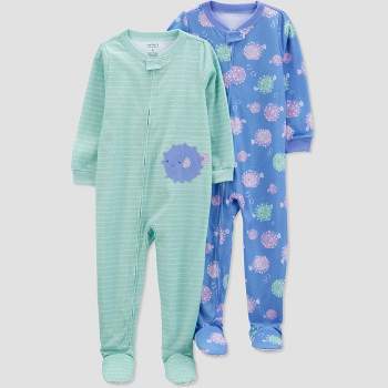 Carter's Just One You®️ Toddler Girls' 2pk Blowfish Snug Fit Footed Pajama - Blue