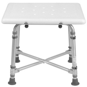 DMI Bath or Shower Bench, FSA and HSA Eligible,  Adjustable Height, 500 lb capacity, White - 1 of 4