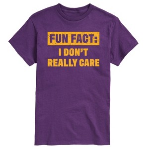 Men's - Instant Message - Funny I Dont Really Care Short Sleeve Graphic T-Shirt - 1 of 4