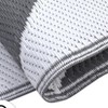 Outdoor patio rug, plastic straw. Waterproof, reversible, modern geometric trellis. For porch, RV, backyard, pool, picnic, beach, camping - 2 of 4