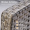 XIZZI OUTDOOR SWIVEL ROCKER SETS: 3-PC Rocker + Modular Sofa & Fire Pit Options - All-Weather Fabric, 8 Color Choices for Patio, Garden, Poolside - 3 of 4