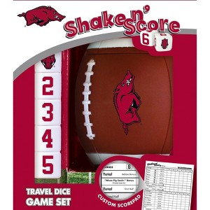 MasterPieces Officially Licensed NCAA Arkansas Razorbacks Shake N' Score Dice Game for Age 6 and Up - 1 of 4