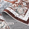 Indoor Washable Area Rug, Non Slip Ultra Thin Low Pile Floor Carpet, Soft Vintage Printed Mat for Living Room Bedroom Dining Room Office - 4 of 4