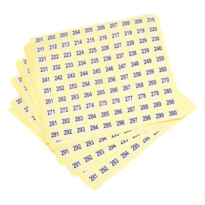 Unique Bargains Office Home Warehouse Self-Adhesive Number Stickers 15 Sheet