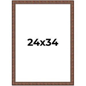 PosterPalooza | 24x34 Modern Bamboo Picture Frame, UV Acrylic, 5 Finishes - 1 of 4