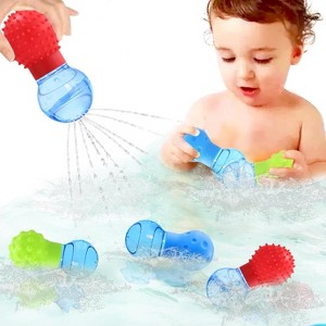 3-Pack Squeezing Bath Toys for Toddlers, Textured Sensory Floating Toys for Babies 1+ - 1 of 4