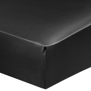 PiccoCasa 14" Silky Deep Pocket Breathable Soft Fitted Sheet - 1 of 4