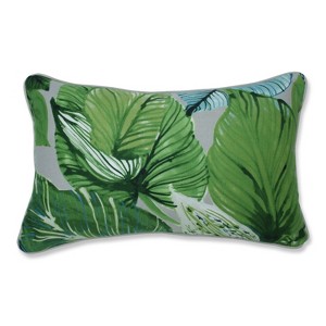 Lush Leaf Mojito Lumbar Throw Pillow Green - Pillow Perfect
