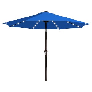 Hyleory 9FT Lighted Market Umbrella for All Seasons/ Size: 91.2" H x 108" W x 108" D - 1 of 4