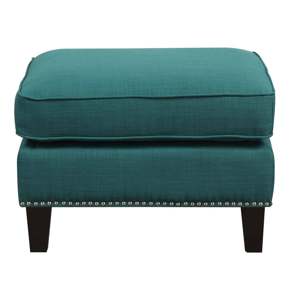Photos - Pouffe / Bench Emery Ottoman Teal - Picket House Furnishings