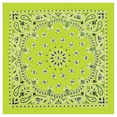 Top Performance Paisley Bandana Lt Green