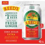 Reed's Zero Sugar Extra Real Ginger Beer - 4pk/12 fl oz Cans
