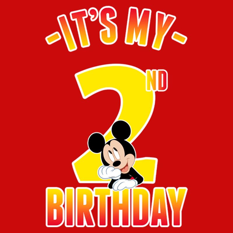Boy's Mickey & Friends It's My 2nd Birthday T-Shirt, 2 of 5
