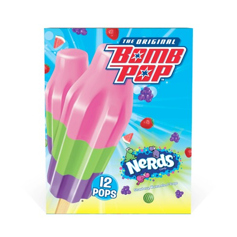 Bomb Pop Nerds Frozen Dessert - 21oz 12ct : Target