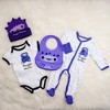 Pavilion Gift Company - Purple Snuggle Monster - One Size Fits All Baby Hat - Hats - 3 of 4