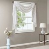 Diamond Pattern Tassel Trim Draping Window Valance, Lightweight Fabric Soft Sheer Valance for Elegant Decor Style - 4 of 4