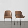 Spruce&Spring Modern Dining Chair with Metal Legs Set of 2 - 4 of 4