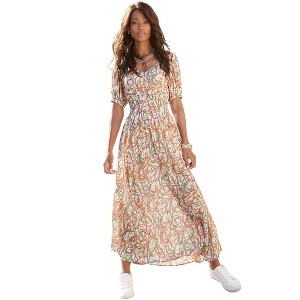VENUS Womens V-Neck Maxi Dress - 1 of 3