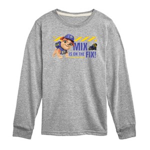 Boys' - Paw Patrol - Rubble & Crew Long Sleeve Graphic T-Shirt - 1 of 4