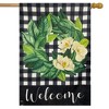 Briarwood Lane Magnolia Wreath Burlap House Flag Welcome Floral 2 - image 2 of 4