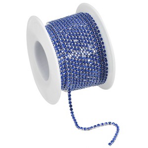 Unique Bargains Bags Clothing Decoration Crystal Rhinestone Sew on Close Claw Chain Trim - 1 of 4