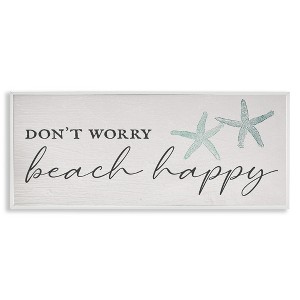 Stupell Industries Don't Worry Beach Happy, 24" x 10" - 1 of 4