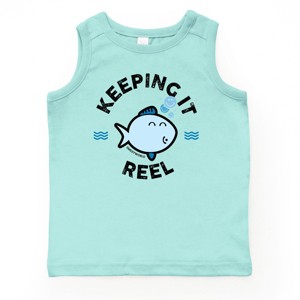 The Juniper Shop SmileyWorld Keeping It Reel Fish Youth Tank Top - 1 of 4