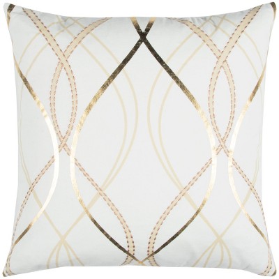 20"x20" Cotton Throw Pillow White - Rizzy Home