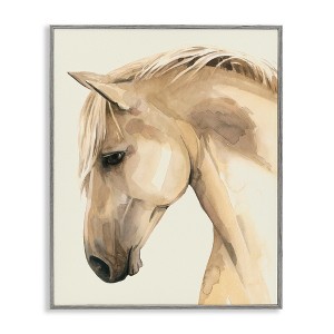 Stupell Industries Country Horse Farm Animal Portrait Framed Giclee Art, Gray, 16" x 20" - 1 of 4