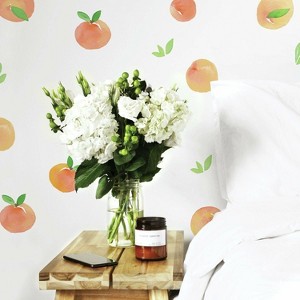 Sweet Peaches Peel and Stick Wall Decal - RoomMates: Vinyl Modern Decor, Self-Adhesive - 1 of 3