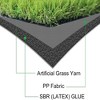 Artificial Grass Turf 1.38" Custom Sizes,1x20FT Fake Grass Indoor/Outdoor Rug Synthetic Lawn Carpet,Faux Grass Landscape with Drain Holes - 3 of 4