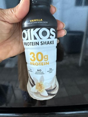 OIKOS Vanilla Non-Caffeinated Casein Protein Shakes - 12pk/12 fl oz -  Bottle : Target