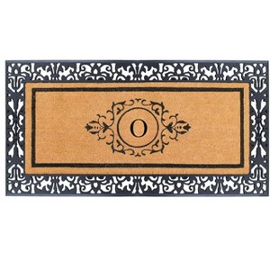 A1HC Natural Coir Doormat for Outdoor Entrance, Anti-Shed Treated Front Door Mat 30" x 60", Long Lasting Front Porch Entrymat Monogrammed - 1 of 4