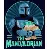 Men's Star Wars The Mandalorian Father's Day Mando and Grogu Retro Logo T-Shirt - 2 of 4