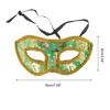 Unique Bargains Halloween Christmas Jazz Cloth-Wrapped Flat Head Half Face Party Mask 1 Pc - 2 of 4