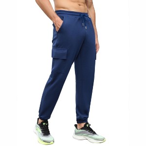 Clearlove Men's Casual Cargo Jogger Pants Drawstring Waist Lightweight Straight Sweatpants - 1 of 4