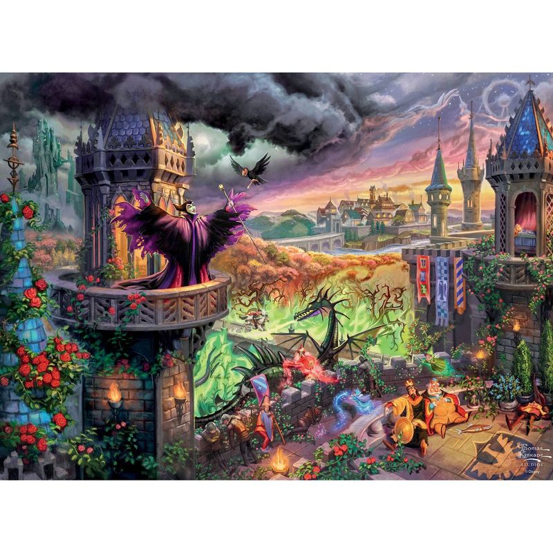 Silver Select Thomas Kinkade Disney Maleficent 1000pc Puzzle, 4 of 7