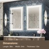 Keonjinn LED Front Light Bathroom Vanity Wall Mirror, Anti-Fog, Dimmable - 3 of 4