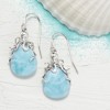 Ross-Simons Larimar Octopus Drop Earrings in Sterling Silver - 3 of 4