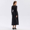 Women's Long Sleeve Woven Knit Midi Sweater Dress - A New Day™ - 2 of 3
