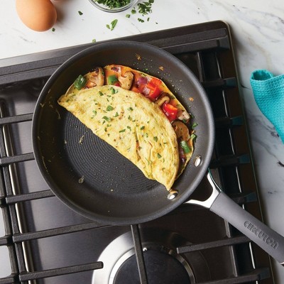 Circulon Radiance Gray Hard-Anodized Nonstick Frying Pan Set, 3-Piece