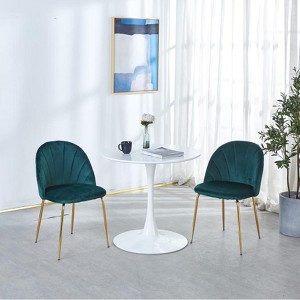 Dolonm Tulip Table Mid-century Dining Table for 2-4 people With Round Mdf Table Top, Pedestal Dining Table - 1 of 4