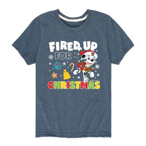 Boys' - Paw Patrol - Fired Up For Christmas Short Sleeve Graphic T-Shirt - 1 of 4
