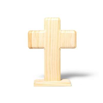 Cross Freestanding Wood Base - Mondo Llama™